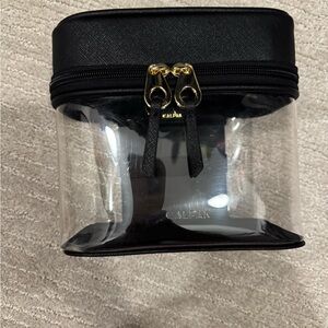 Calpak Clear Train Case with Top Organizer